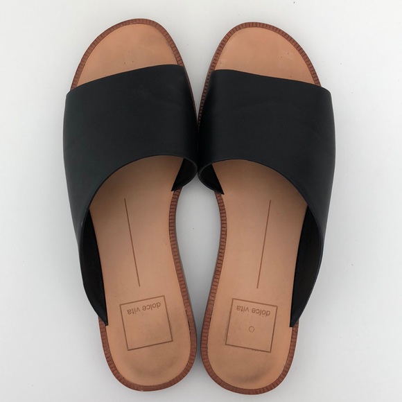 Dolce Vita Shoes - Dolce Vita Black Slide-On Sandals